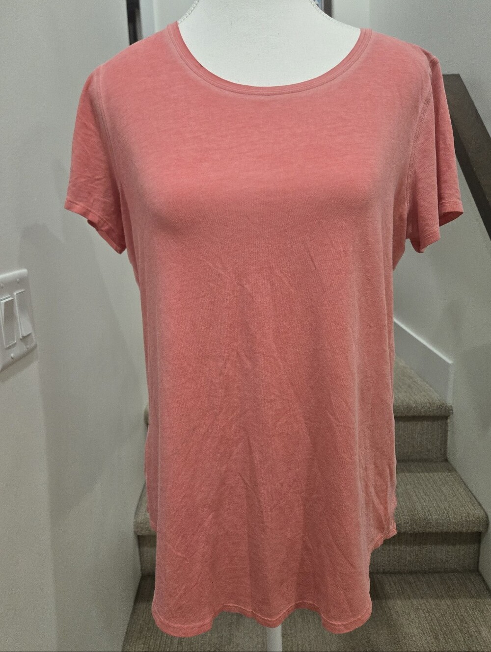Womens Lululemon Coral Crewneck Short-Sleeve Tee